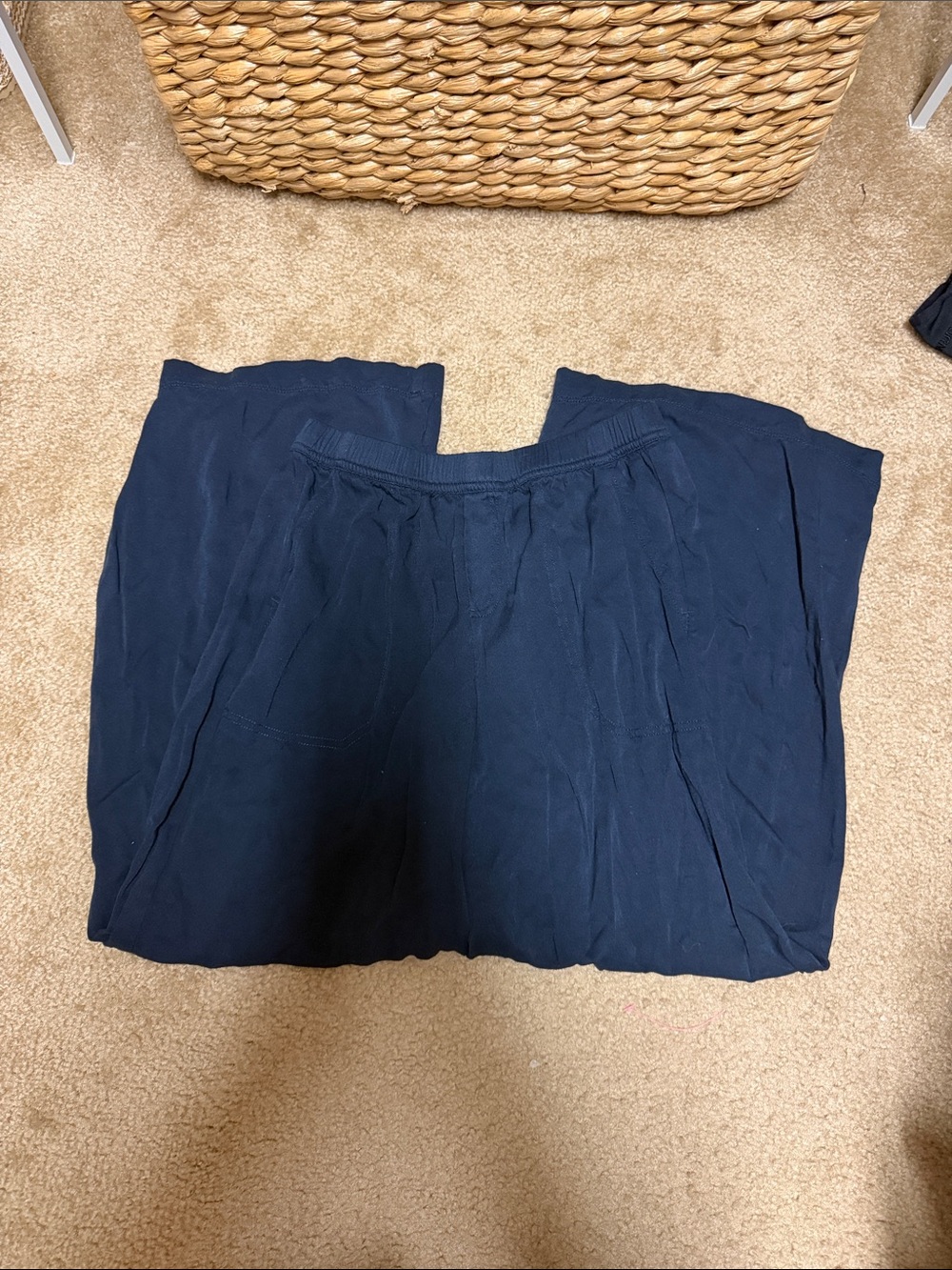 Splendid Navy Wide-Leg Knit Pants